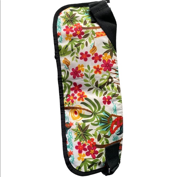 Vintage LeSportSac Double Zip Fanny Pack Belt Bag Waist Pack Hawaii Hula RARE - Picture 3 of 5